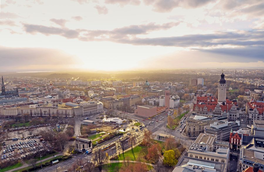 Leipzig Skyline – eine von vielen leicht erreichbaren Metropolen